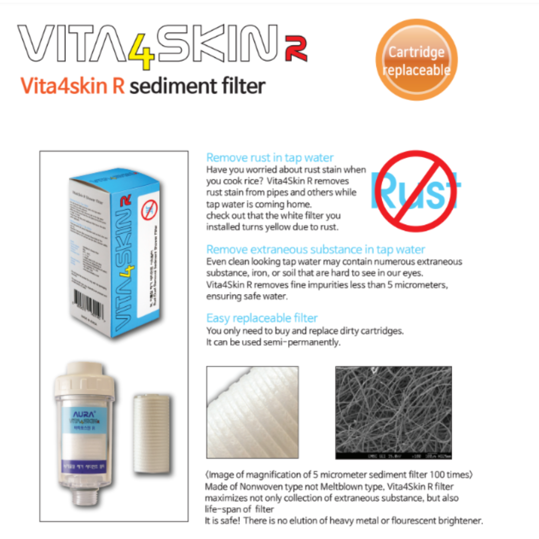 [AURA] Vitamin Dechlorinating Shower Filter [VITA4SKIN]