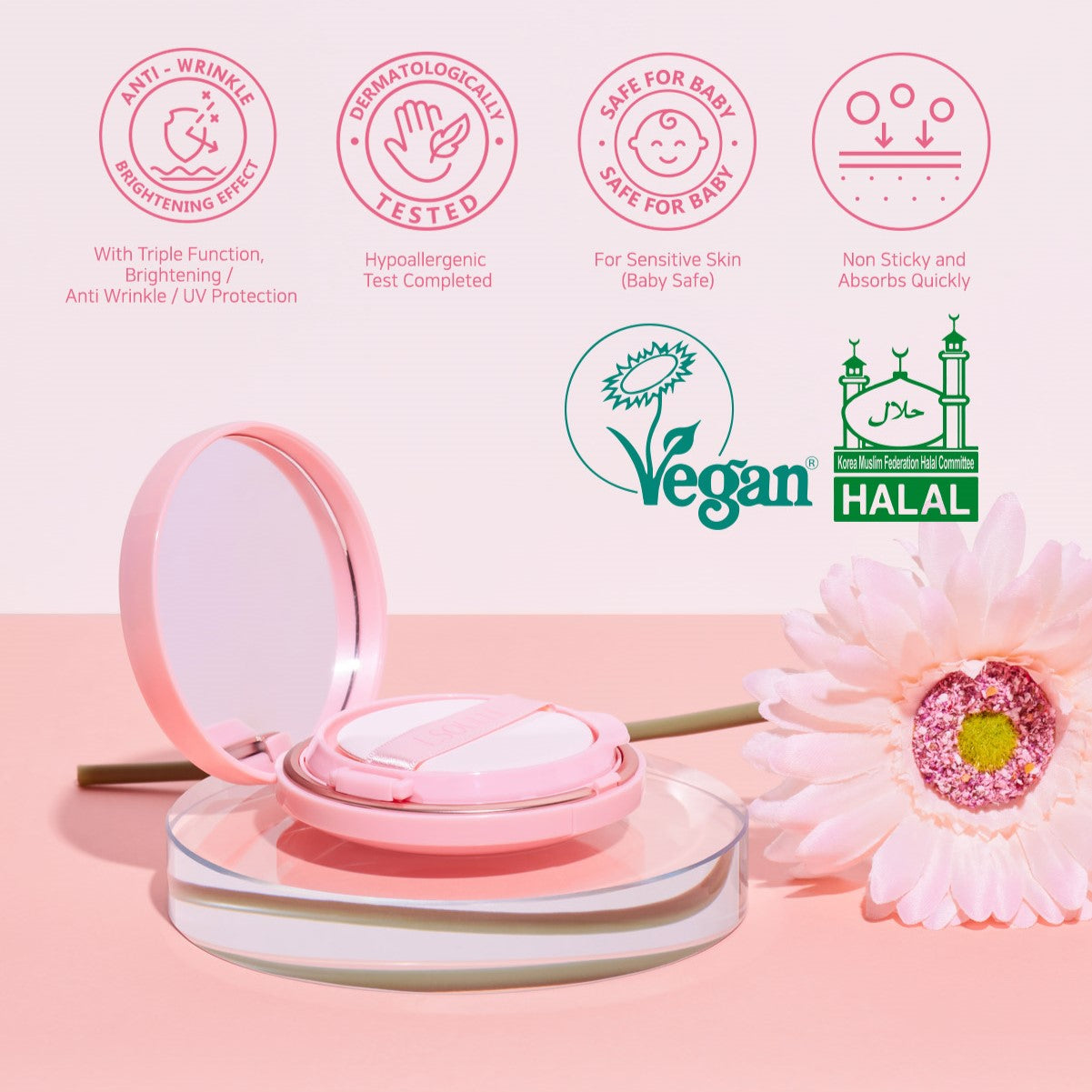 HALAL] L.Soulle Moisturizing Mild Sun Cushion – LADY K HOUSE