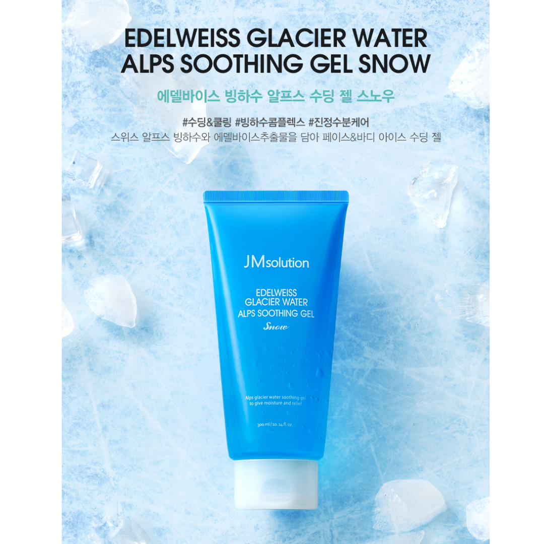 [JM Solution] Edelweiss Glacial Water Apls Soothing Gel [Snow]