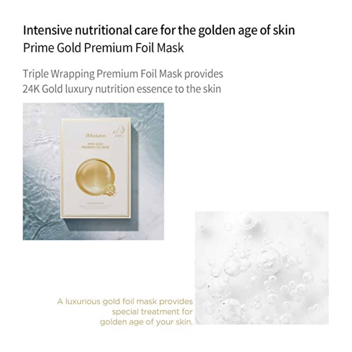 [JM Solution Mask] Prime Gold Premium Foil Mask