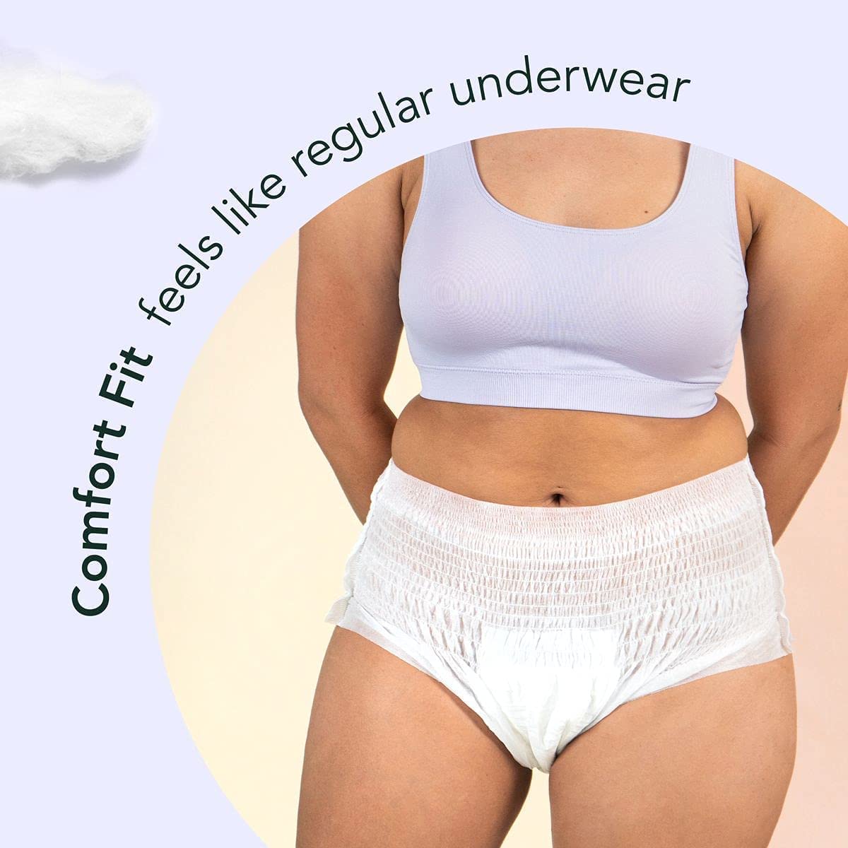 Rael] ORGANIC COTTON COVER DISPOSABLE PERIOD UNDERWEAR 4ct – LADY K HOUSE