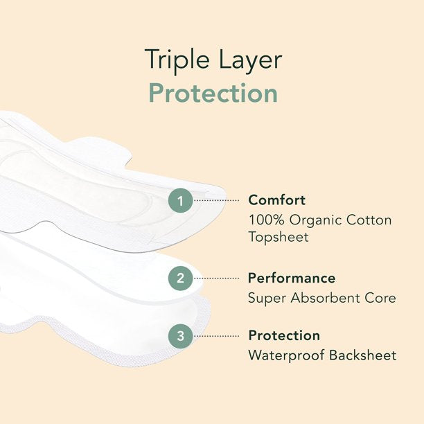 [Rael] Organic Cotton Sanitary pad (Large)