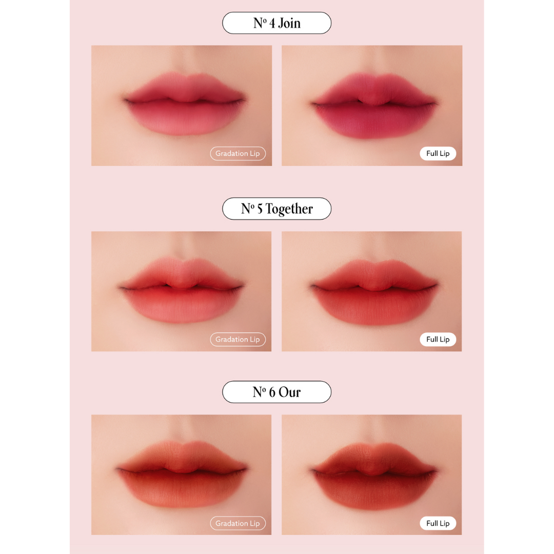 [UNLEASHIA] Hug Velvet Lip Tints
