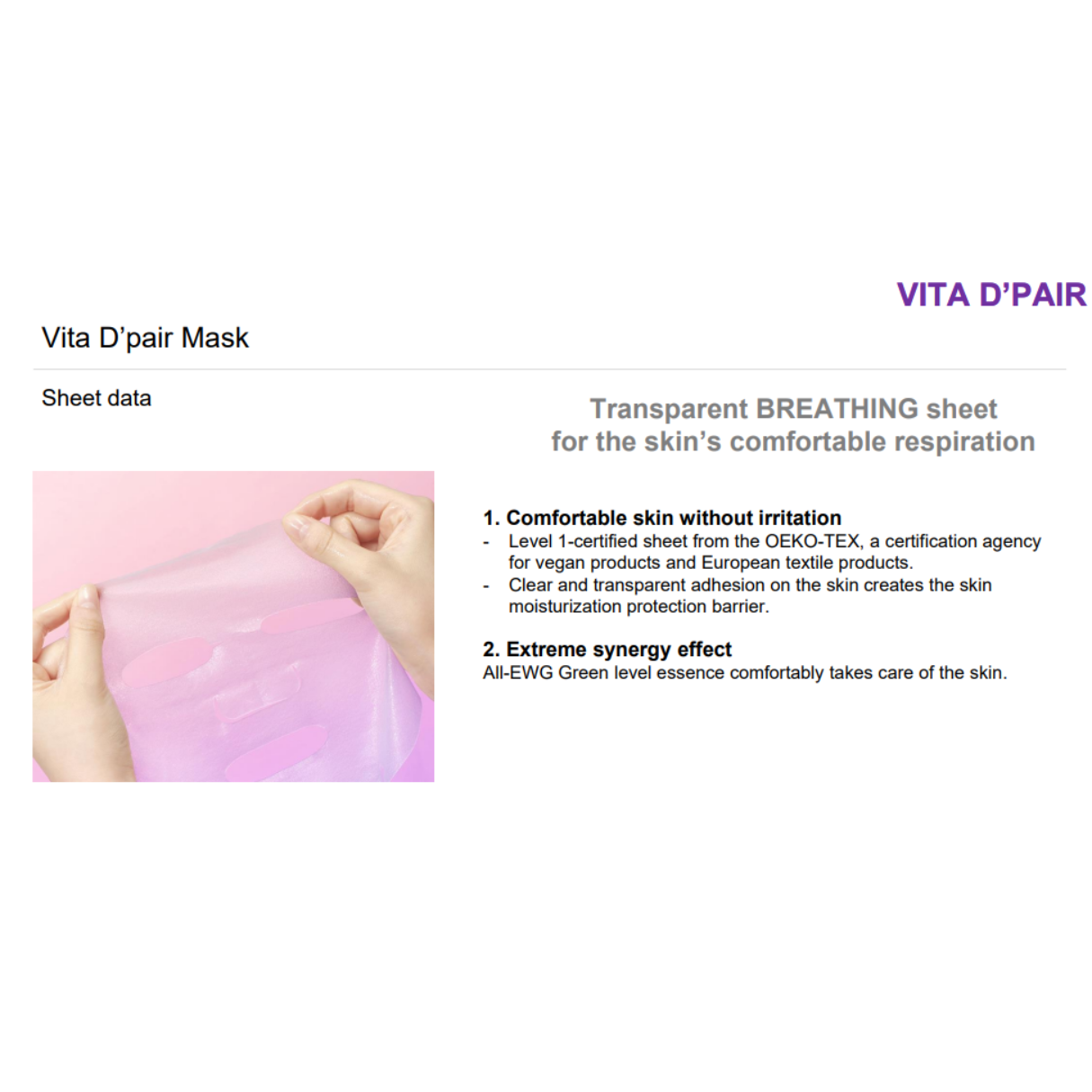 [JM SOLUTION Mask] Vita D'pair Mask