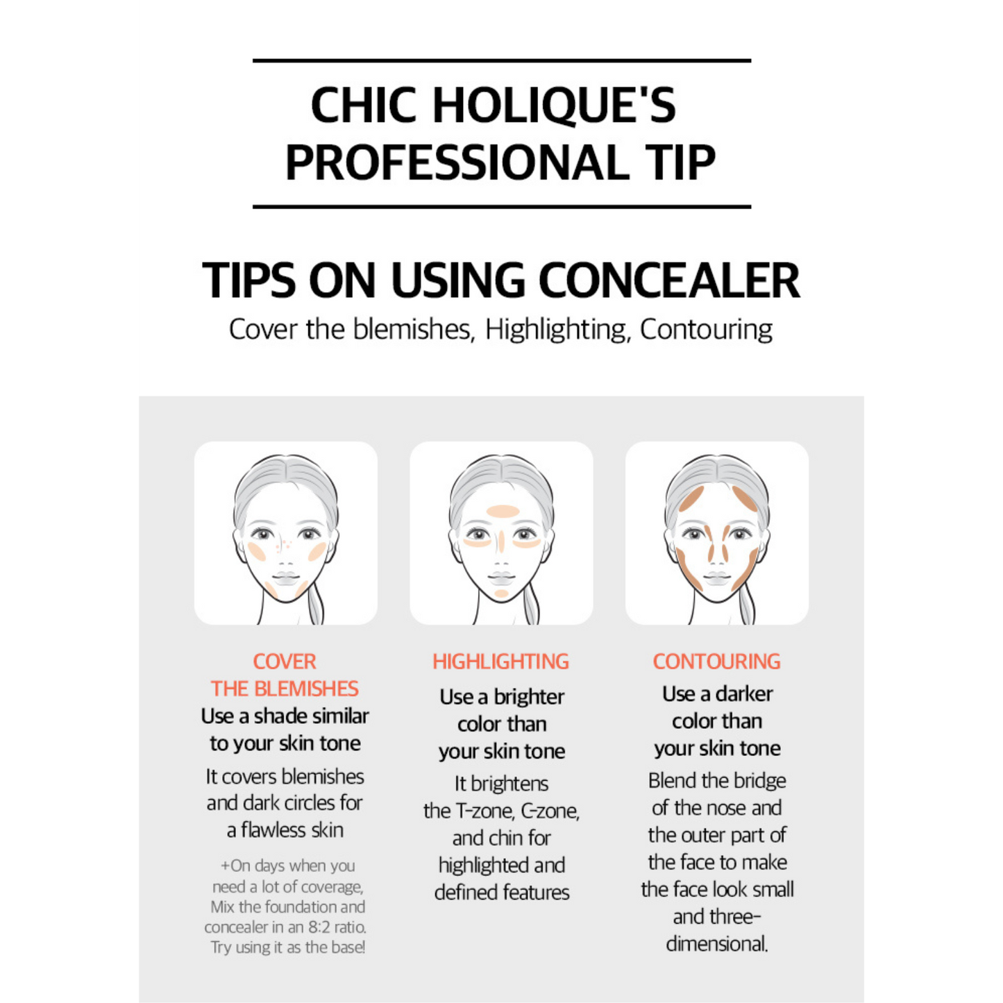 [CHIC HOLIQUE] Skin Fit Concealer