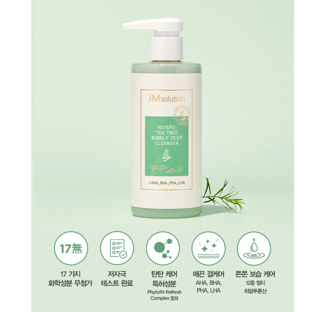 [JM Solution] Nature Tea Tree Bubble Deep Cleanser