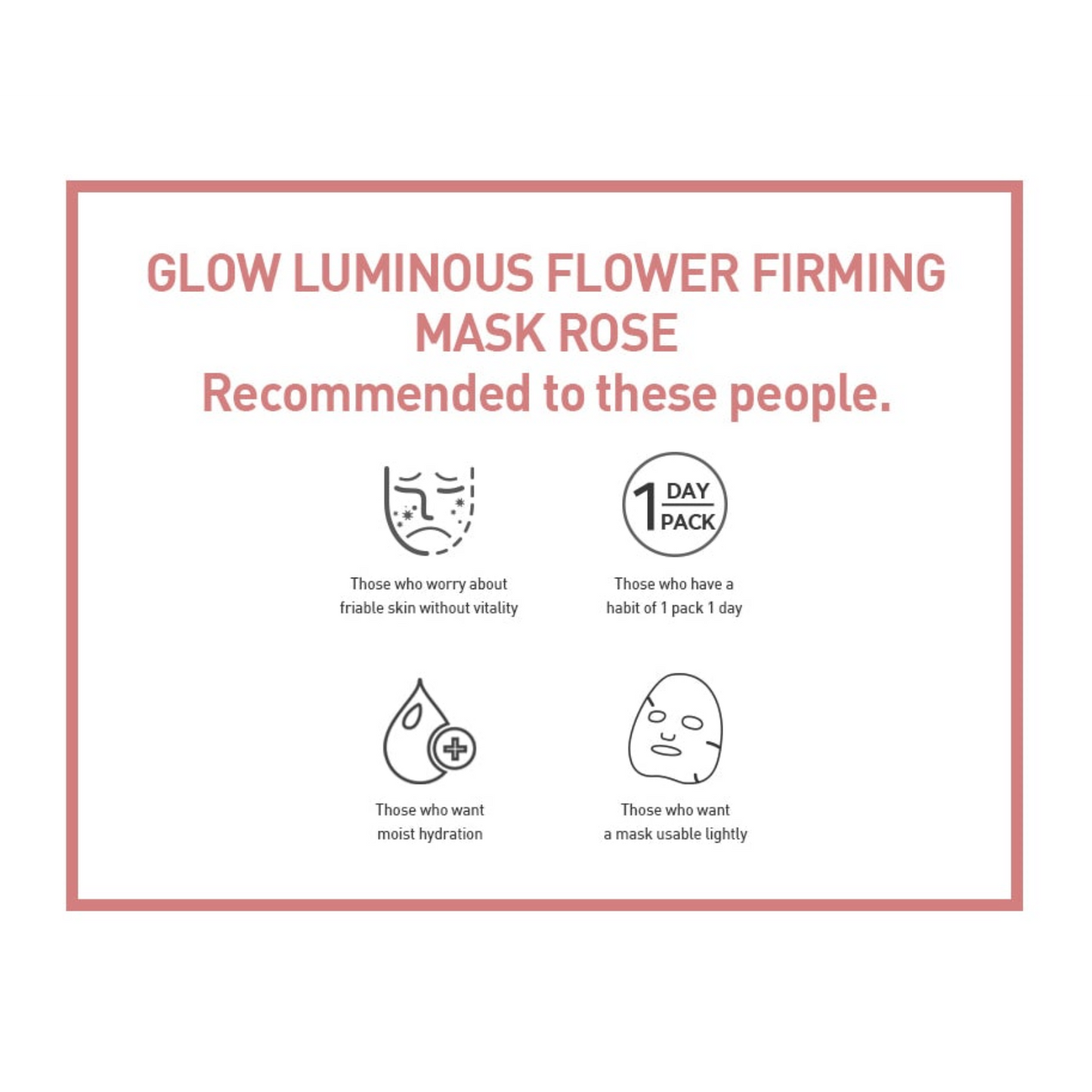 [JM Solution Mask] Glow Luminous Flower Firming Mask