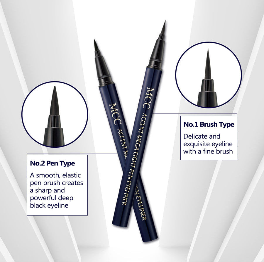 [MCC]  ACCENT MEGA EIGHT PEN EYE LINER #1 Brush type