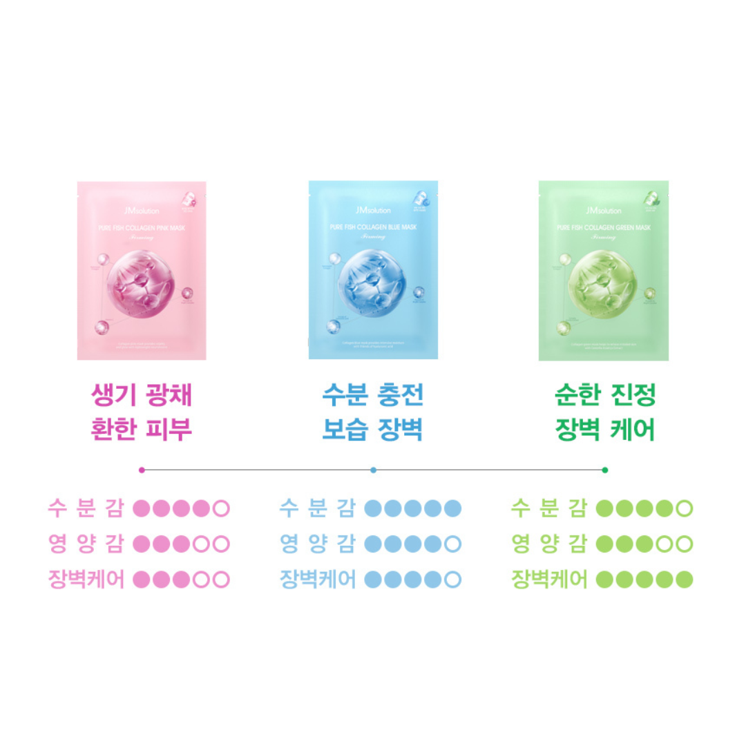 [JMSOLUTION] Pure Fish Collagen Green Mask Firming
