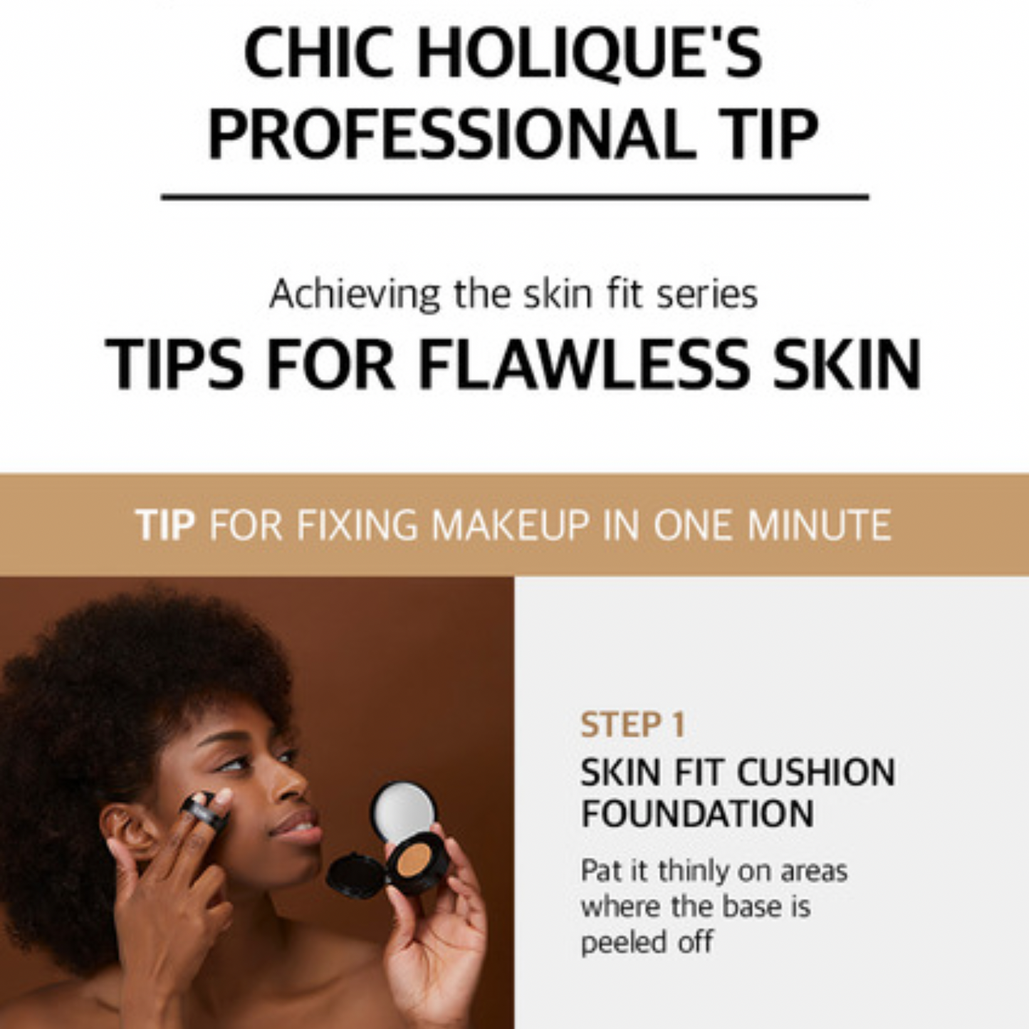 [CHIC HOLIQUE] Skin Fit Translucent Pressed Powder